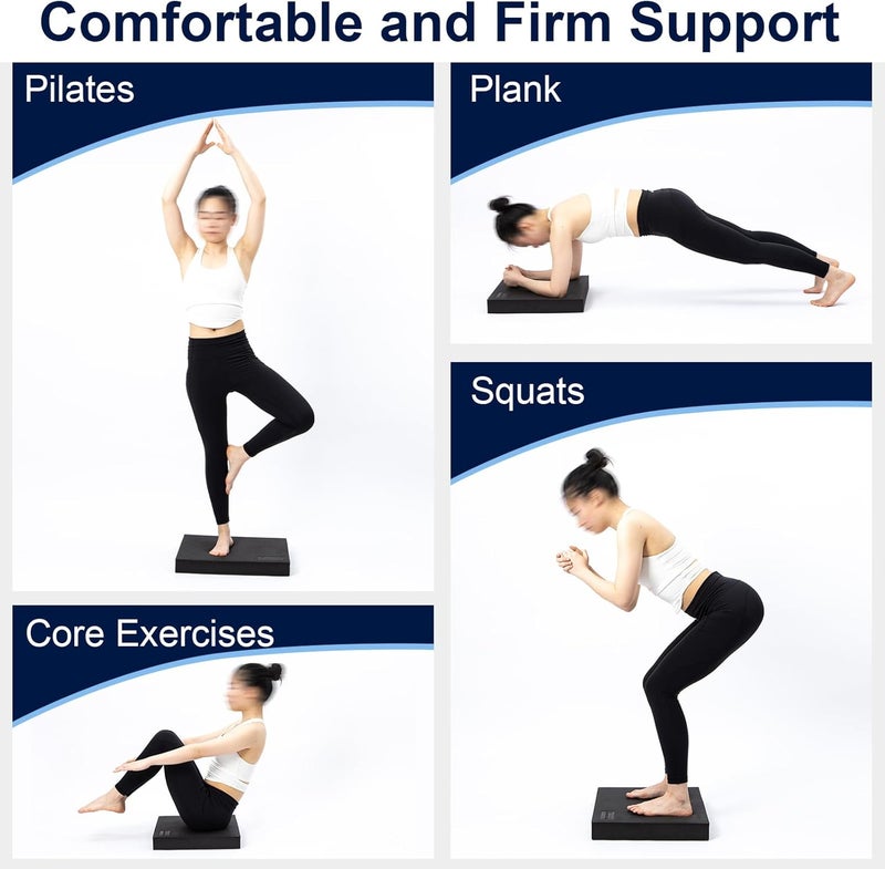 StrongTek Extra Wide Foam Balance Pad for Physical Therapy, 19" X 15.8" X 2.4", High-Density TPE Foam Pad for Exercise, Enhanced Stability, Core Strength, Non-Slip & Water-Resistant, for Fitness, Yoga - Image 5